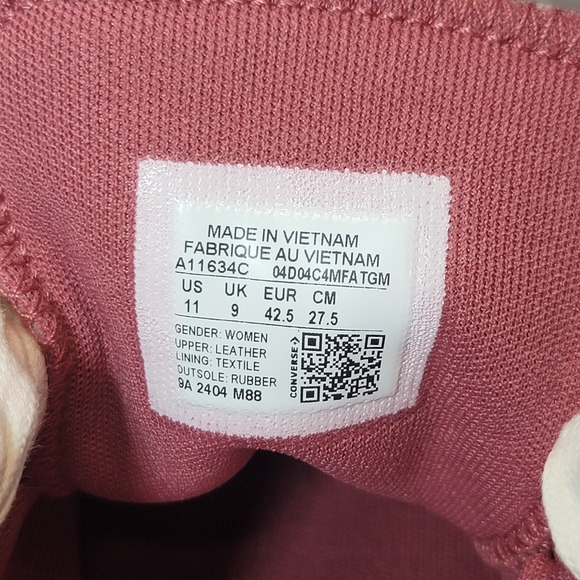 Converse Chuck Taylor All Star Lift Ox Mauve Platform Sneakers Women's Shoes - Picture 9 of 11